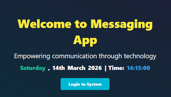 Bulky Messaging System Dashboard